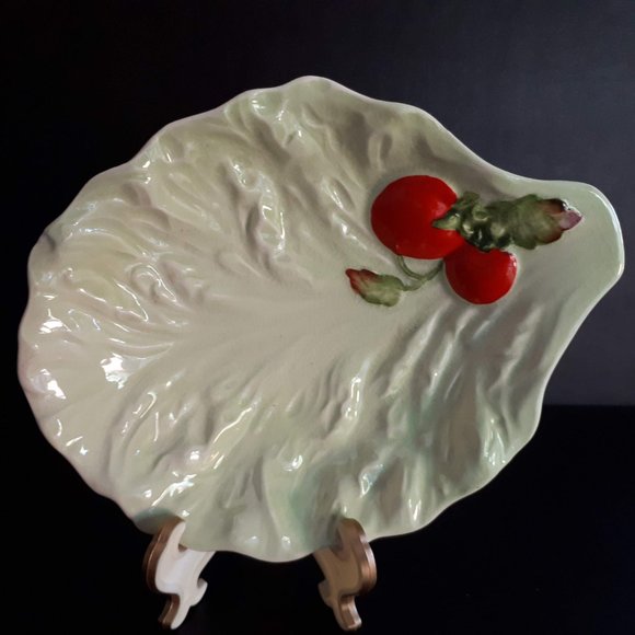 Carlton ware Cabbage leaf dish with Tomato design - Picture 2 of 9